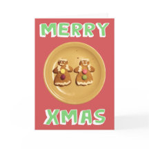 Lesbische "Merry Xmas"-Karte (leer)