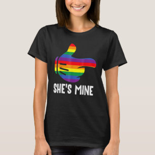 Lesbische Paare Sie ist meine, ich bin ihr LGBT-Pr T-Shirt