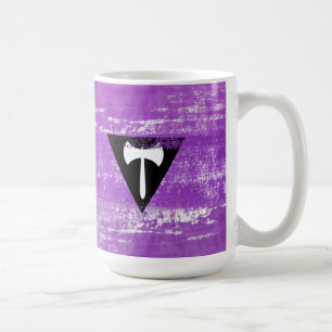 Lesbische Pride-Farbe (Labrys) Kaffeetasse