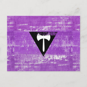 Lesbische Pride-Farbe (Labrys) Postkarte