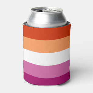 Lesbische Pride-Flagge (5 Streifen) Dosenkühler
