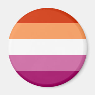 Lesbische Pride-Flagge (5 Streifen) Magnet
