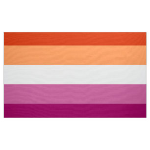 Lesbische Pride-Flagge (5 Streifen) Stoff