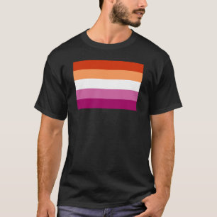 Lesbische Pride-Flagge (5 Streifen) T-Shirt