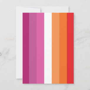 Lesbische Pride-Flagge Feiertagskarte