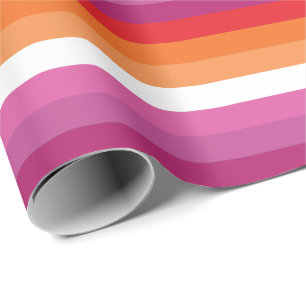 Lesbische Pride-Flagge Geschenkpapier