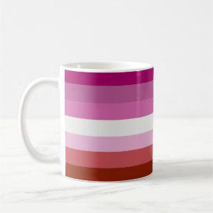 Lesbische Pride-Flagge Kaffeetasse