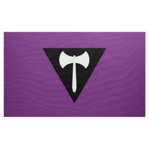 Lesbische Pride-Flagge Lila Axt Stoff