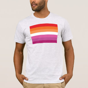 Lesbische Pride-Flagge T-Shirt
