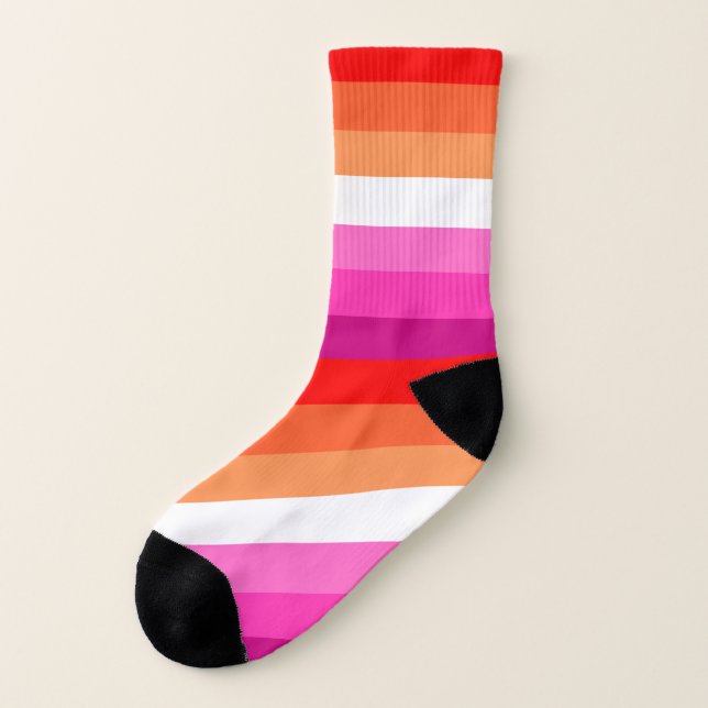 Lesbische PRIDE-Flaggensocken Socken (Links - Außen)