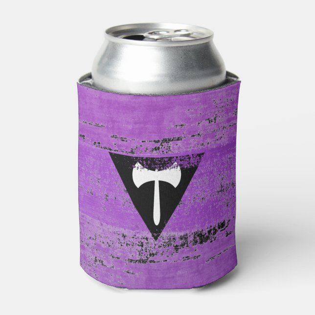 Lesbische Pride Paint (Labrys) Dosenkühler (Kanne Vorderseite)