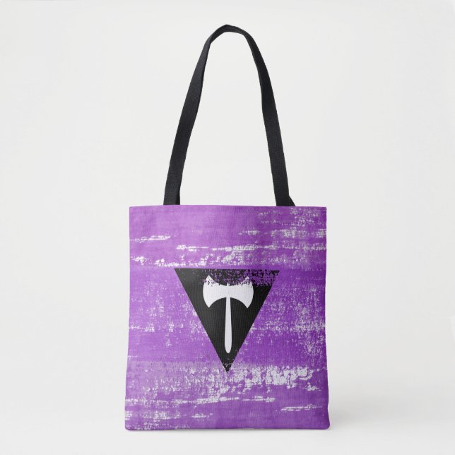 Lesbische Pride Paint (Labrys) Tasche (Vorderseite)