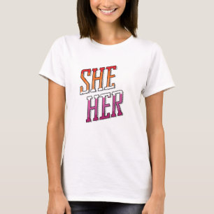 Lesbische Pronomen Sie Ihr T-Shirt