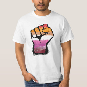 Lesbische Protestfaust T-Shirt