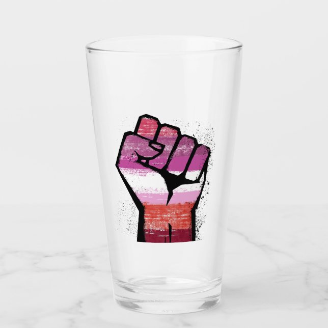 Lesbische Resistenz Glas (Vorderseite)