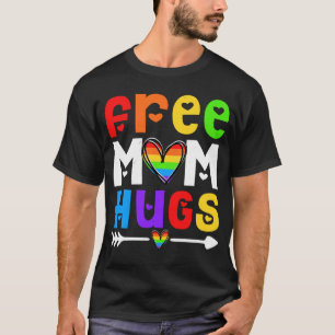 Lesbische schwulenfreie Mama Hugs LGBT Proud Mama  T-Shirt