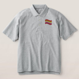 Lesbische Stolperflagge besticktes Polo-Shirt