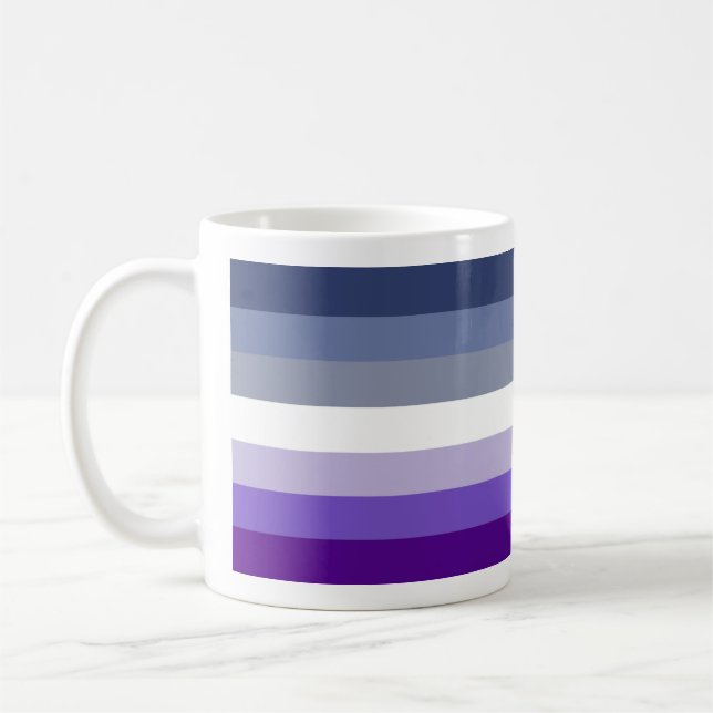 Lesbische Stolperflagge (Butch) Kaffeetasse (Links)