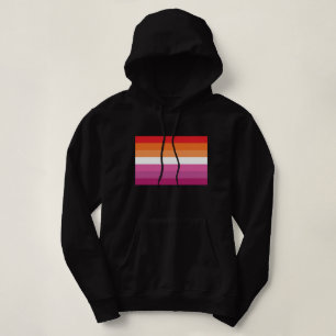Lesbische Stolperflagge (Sunset) Hoodie