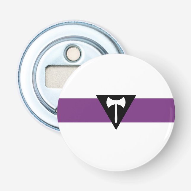 Lesbische Stolz-Flagge Flaschenöffner (Vorderseite)