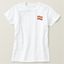 Lesbische Stolzflagge besticktes Shirt
