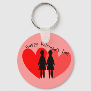 Lesbische Valentinsgruß-Karten u. Geschenke Schlüsselanhänger