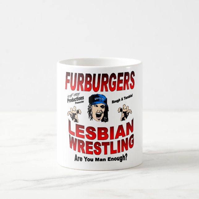 Lesbische Wrestling-Tasse Kaffeetasse (Mittel)