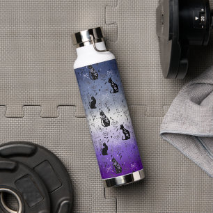 Lesbischer Butch-Stolz Schwarze Katze - Mystische Trinkflasche