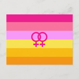 Lesbischer Dawn Pride WLW Postkarte