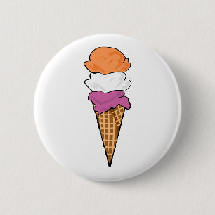 Lesbischer Eiskrem Button