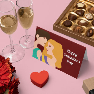 Lesbischer Froher Valentinstag Zwei Frauen Karte