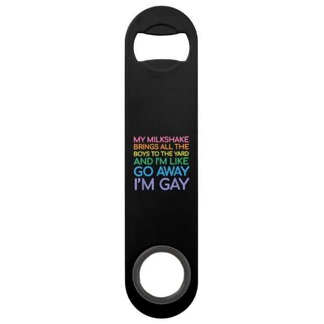 Lesbischer Gay Pride Rainbow Speed Flaschenöffner (Vorderseite)
