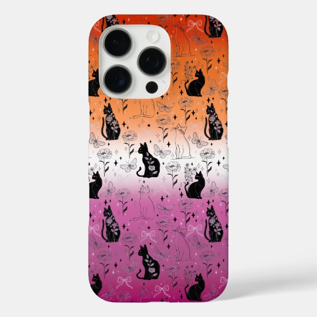 Lesbischer Pride Black Cat - Mystische Hexerei iPhone 16 Pro Hülle (Rückseite)