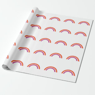 Lesbischer Regenbogen-Sonnenuntergang Geschenkpapier