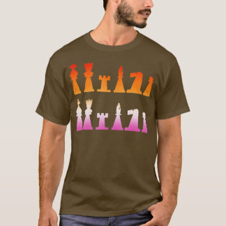 Lesbischer Schachspieler LGBTQ LGBT Gay Pride Scha T-Shirt