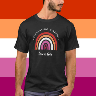 Lesbischer Stolz feiert Vielfalt Liebe ist Liebe T-Shirt