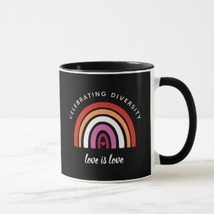 Lesbischer Stolz feiert Vielfalt Liebe ist Liebe Tasse