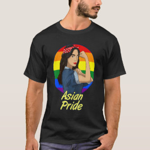 Lesbischer Stolz Gaysian Lgbt Regenbogenfarben Asi T-Shirt