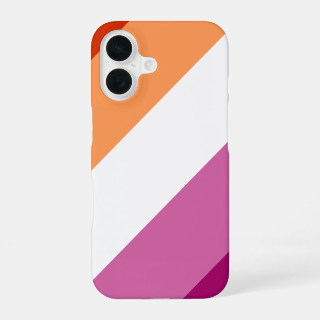 Lesbischer Stolz iPhone 16 Hülle (Rückseite)