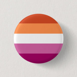 Lesbischer Stolz-Knopf (Orange/Rosa) Button