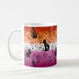 Lesbischer Stolz Schwarze Katze - Mystische Hexere Kaffeetasse