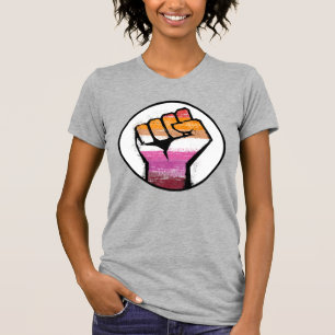 Lesbischer Stolzfaustkreis T-Shirt