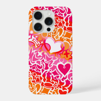 Lesbischer Sunset Pride Squiggle iPhone 15 Pro Hülle