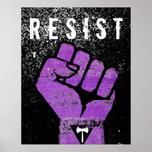 Lesbischer Widerstand Poster