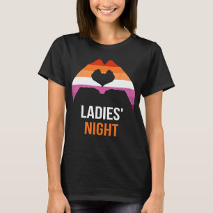 Lesbisches Sprichwort Ladys Night Lesbian Flag T-Shirt