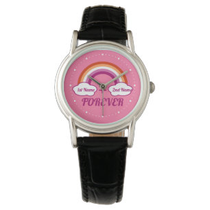 Lesbisches Stolz-Design /ein Paar Geschenke Armbanduhr