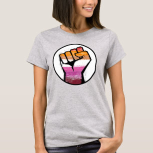 Lesbisches Stolz-Faust-T-Shirt T-Shirt