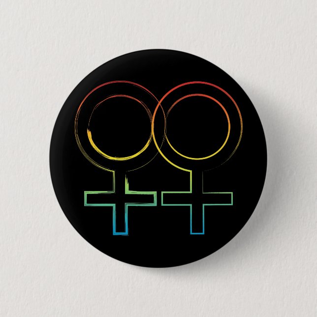 lesbisches Symbol Button (Vorderseite)