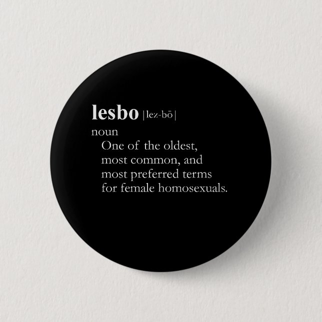 LESBO (Definition) Button (Vorderseite)