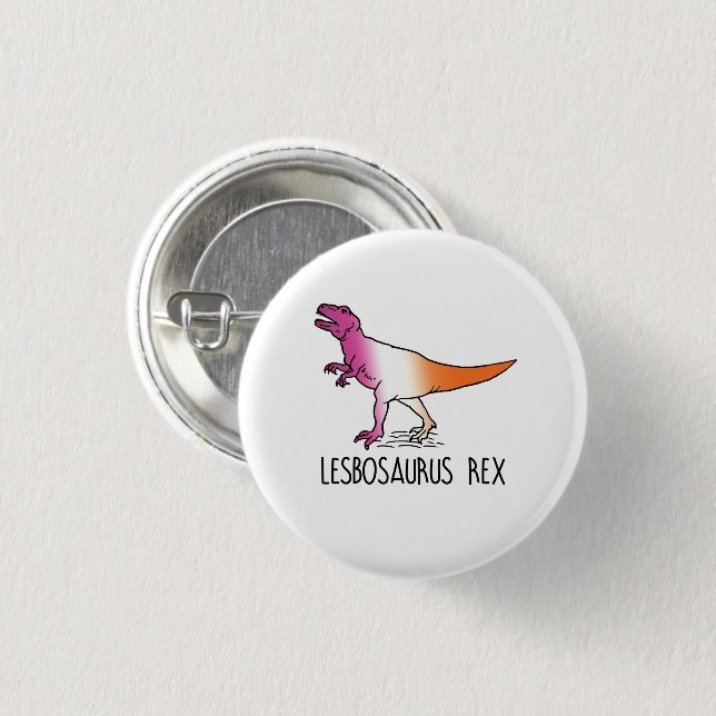 Lesbosaurus Rex Button (Vorne & Hinten)